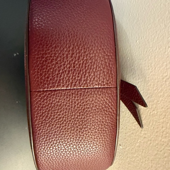 kate spade Burgundy Pebbled Leather Crossbody with Knot Detail - Picture 3 of 7